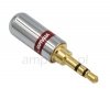 Jack plug 3,5mm stereo vitalco Gold stright
